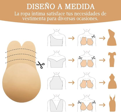 Sujetador de silicona invisible con efecto push up inmediato | Aurafit®