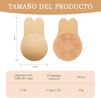 Sujetador de silicona invisible con efecto push up inmediato | Aurafit®