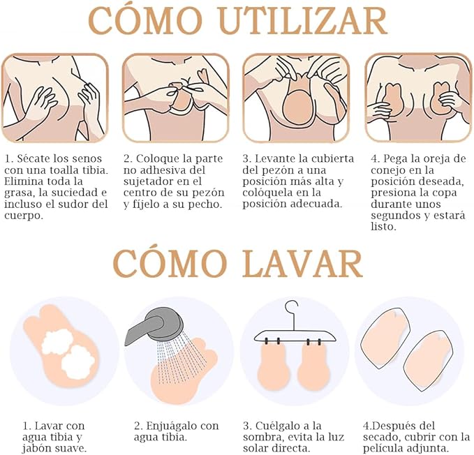 Sujetador de silicona invisible con efecto push up inmediato | Aurafit®